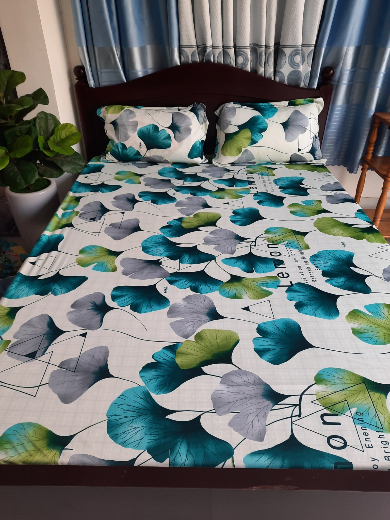 DRAP THUN HÀN QUỐC MẪU LÁ SỐ 6